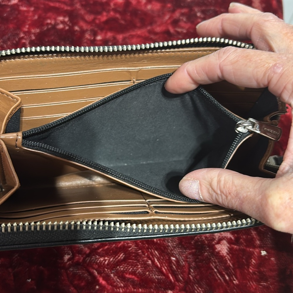 Coach Legacy long wallet black/grey jacquard - Picture 4 of 5